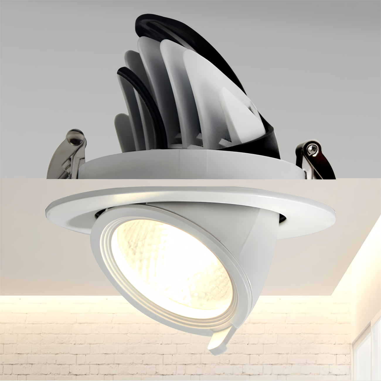 Elephant Trunk Spot Lamp Embedded LED Light Rotating Scalable Indoor L